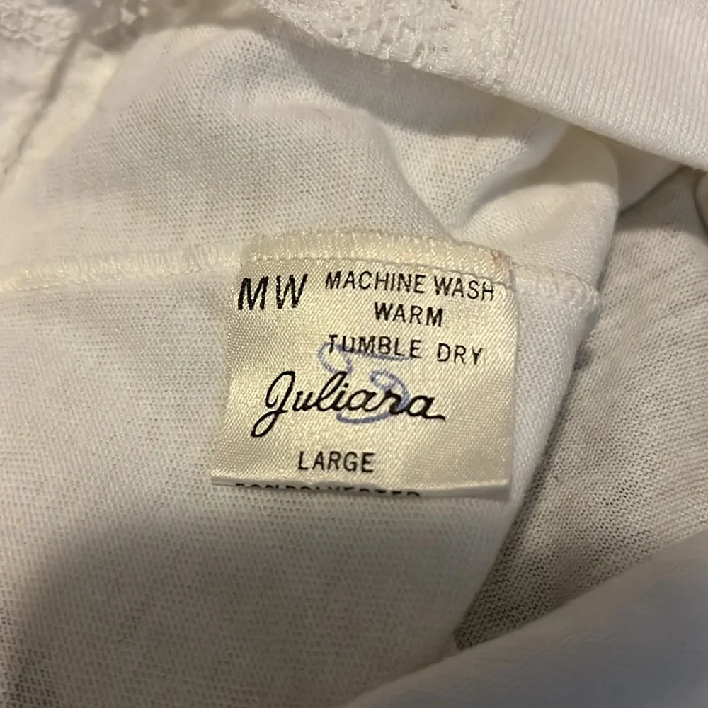 Vintage Elegant White Lace Trimmed Women's Top - Picture 6 of 9